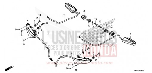CLIGNOTANT CBR1000STL de 2020